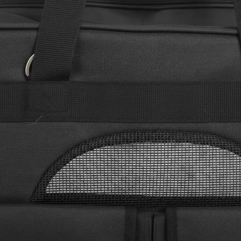 Pet Travel Crate with Wheels (23 Inch, 35lbs Capacity, Telescopic Handle)
