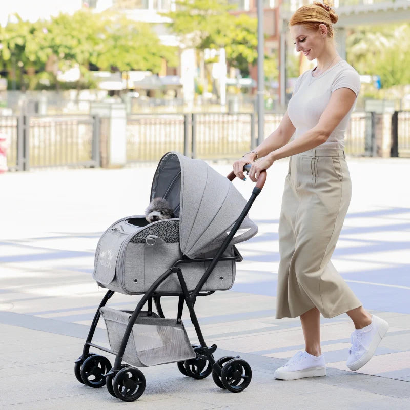 2-in-1 Pet Stroller Backpack (Foldable)