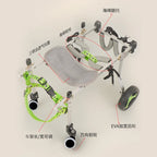 Metal 4-Wheel Dog Wheelchair for Disabled & Elderly Pets - Hind Leg Support Aid for Dogs & Cats