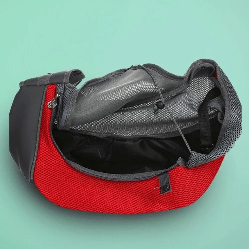 Hands-Free Puppy Carrier Backpack Breathable Oxford Cloth Cat Carrying Bags Crossbody Bag Multi-size Travel Shoulder Bag