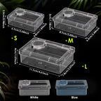 Reptile Lizards Geckos Feeding Bowls Anti Overturning Transparent Water Bowls Prevent Tenebrio Molitor and Blaptica Dubia