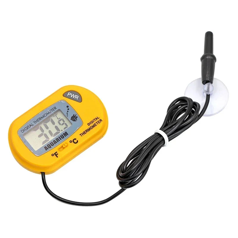 Thermometer Fish Tank Aquarium Electronic Digital Reptile Turtle Diving Pet Box Suction Cup Waterproof Electronic Thermometer