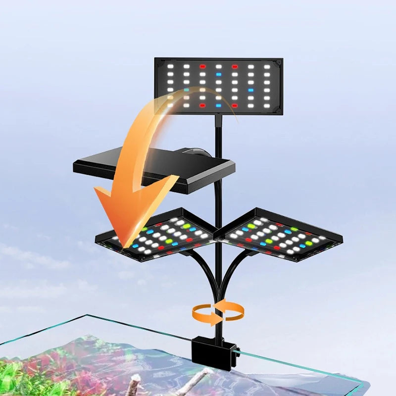 USB Full Spectrum Aquarium LED Grow Light (Aquatic Plants, Clip-On, Programmable)
