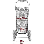 Pet Gear No-Zip AT3 Pet Stroller or Cats/Dogs, ZipperlEntry, Easy One-Hand old, Jng Tires, Removable Liner, Cup Holder + Storage