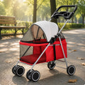Foldable Pet Stroller twinWheel Pet Carrier for Outdoor Transport