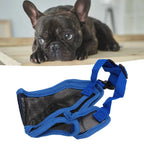 Easy Wear Short Nose Fit Dog Muzzle Adjustable Lightweight Bulldog Muzzle Breathable Flexible Short Snout Muzzle Anti Scavenge
