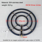 1Pcs 304 Stainless Steel Koi Fish Pond Oxygenation Aquarium Supplies Nano Aeration Disc Fish Pond Seafood Pond Oxygen Plate