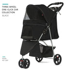 Foldable lightweight pet, cart is portable and breathable when going out, universal travel trolley for cats and dogs
