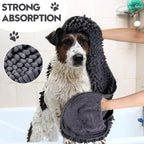 Large Absorbent Quick-Drying Pet Cat Dog Bath Towel Golden Hair Blanket Teddy Small Dog Bath Supplies