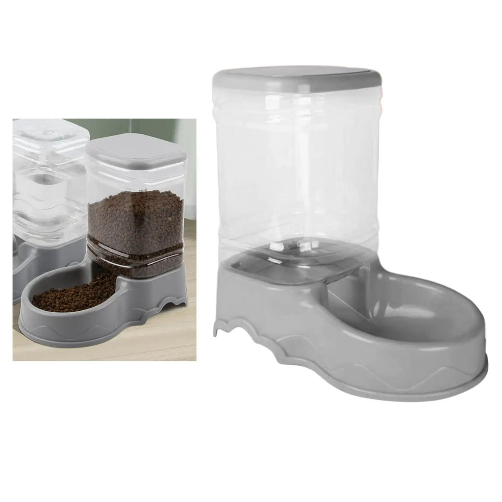Automatic Feeder Water Dispenser 3.5L Pet Feeding Station for Dogs Cats Puppies Portable Food Drinker