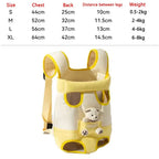 Portable Pet Chest Bag Four Feet Comfortable Dog Double Shoulder Bag Adjustable Shoulder Strap Breathable Pet Carrying Supplies