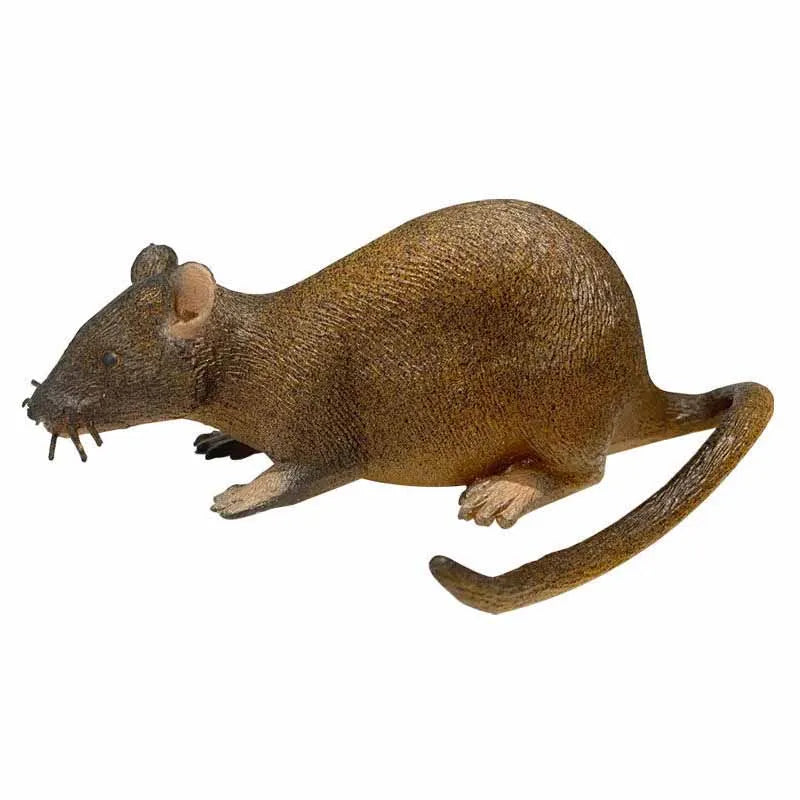 Simulation Mouse Rubber TPR Cat Toy for Indoor Play — Bite-Resistant Halloween Prank Rat Model