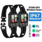 Orcleab IP67 Waterproof GPS Wireless Electric Fence System for Dogs - Adjustable Warning Strength for Outdoor Use