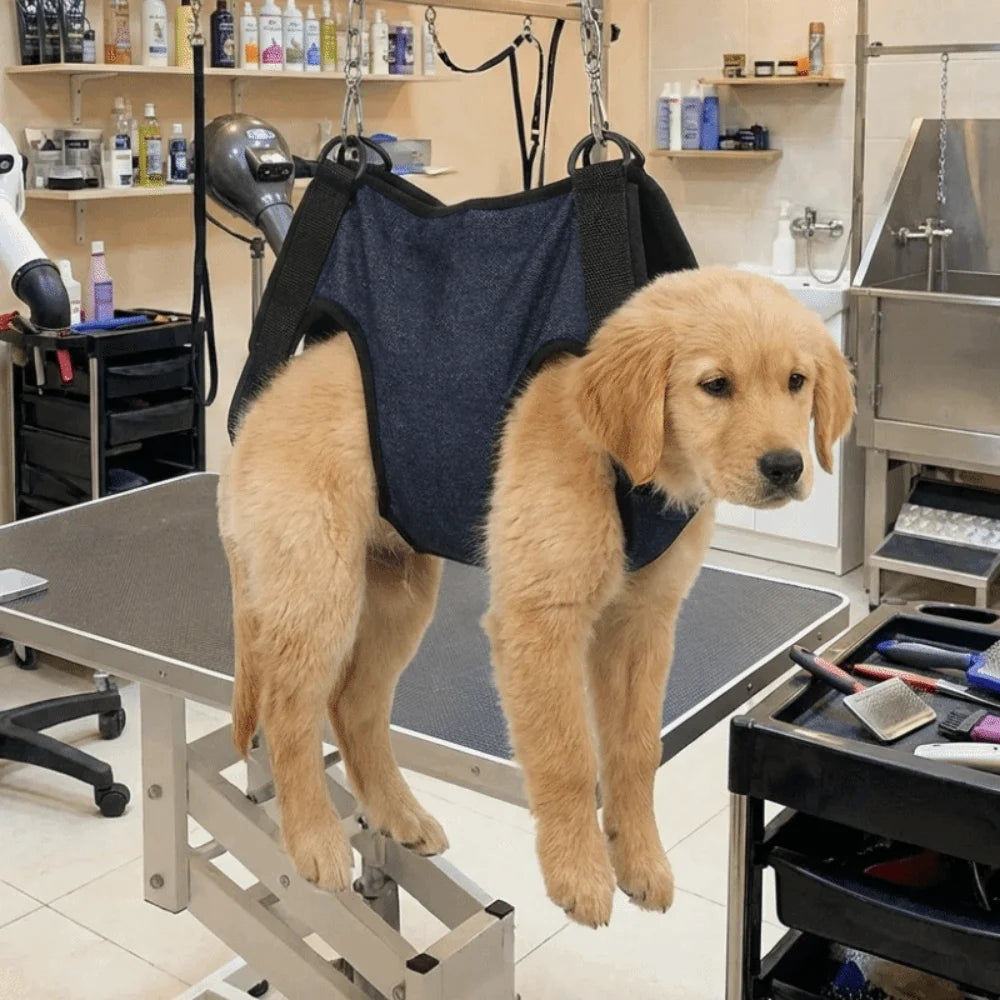 Breathable Dog Sling Harness with Pockets (Adjustable, Soft Carry)