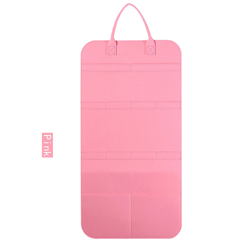 Pet Toy Storage Bag Organizer — Cat Stick, Catnip & Interactive Toy Holder with Grooming Comb Pocket
