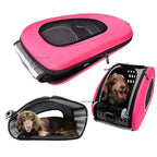 Pet Carrier Trolley Foldable Lightweight Large Capacity Portable Cat Dog Outdoor Shopping Travel Carrier