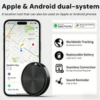 Mini Dual-System GPS Anti-Loss Tracker for iOS & Android - Universal Pet & Luggage Locator