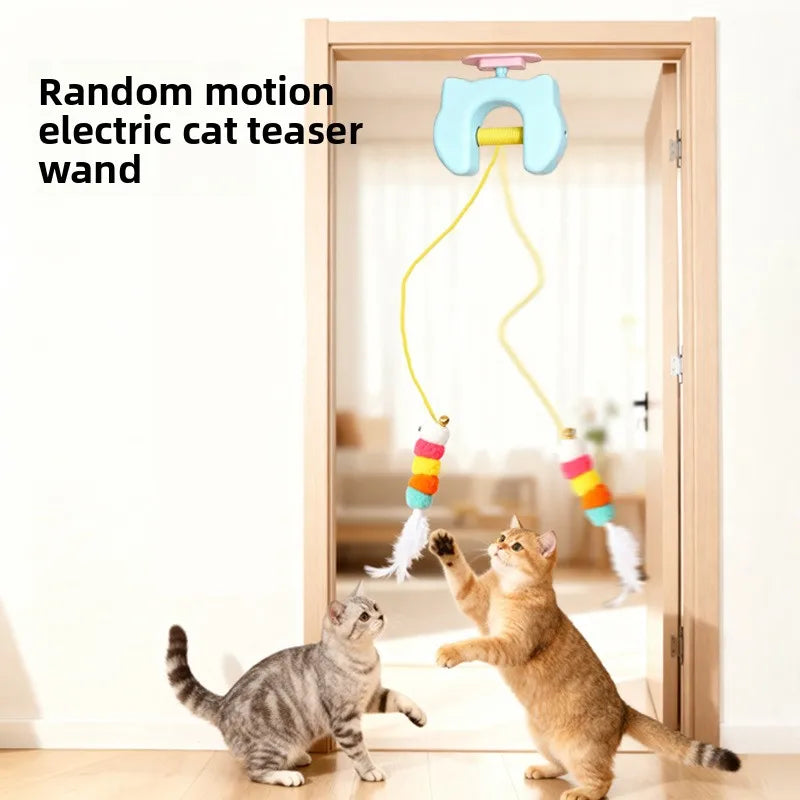 Smart Auto Yoyo Cat Teaser Wand — Automatic Jumping Self-Entertainment Boredom Relief Toy