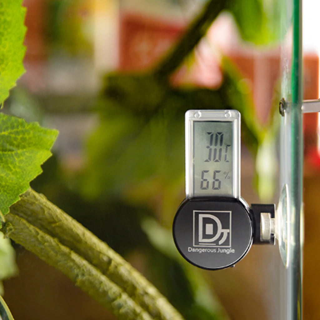 Reptile  Temperature Gauge Thermometer Reptile Terrarium Thermometer Hygrometer Digital Display Pet  Temperature Gauge