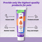 Pet Dog Toothpaste Oral Cleaning Set with Toothbrush And Finger Brush Roasted Chicken Flavor Reduces Plaque And Tartar Pet Teeth