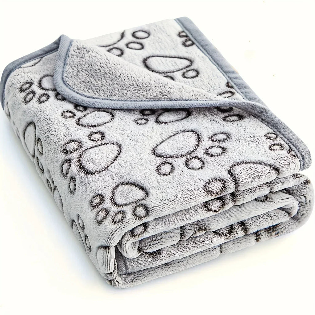 Ultra Soft Fluffy High Quality Pet Blanket Cute Cartoon Pattern Pet Mat Warm and Comfortable Blanket for Cat Dogs Cat Bath Towel