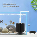 Black Bio Sponge Aquarium Filter (Air Pump Driven, Corner Skimmer, Biochemical Media)