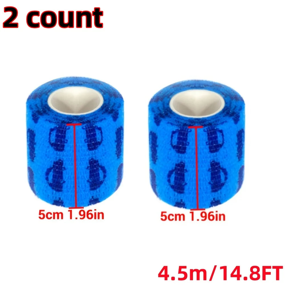 Pet Dog Cat Medical Breathable Elastic Bandage Non-woven Pet Self Adherent Wound Outdoor Retractable Sports Tape Dog Accessories