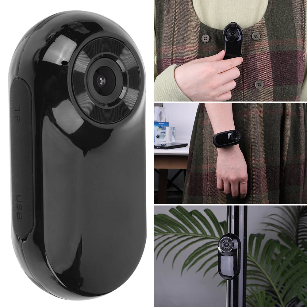 HD 1080P Wireless Pet Collar Body Cam - No WiFi Needed Mini Video Camera for Cats & Dogs, Great Gift