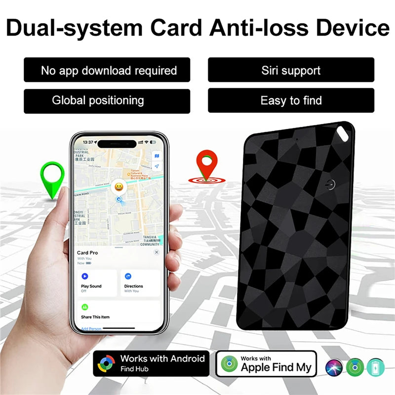 Wireless Rechargeable SmartCard Item Locator for Wallets, Pets & Cars (iOS/Android)