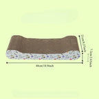 Corrugated Cardboard Cat Scratch Pad — Sofa & Claw Sharpening Board with Cushion Toy