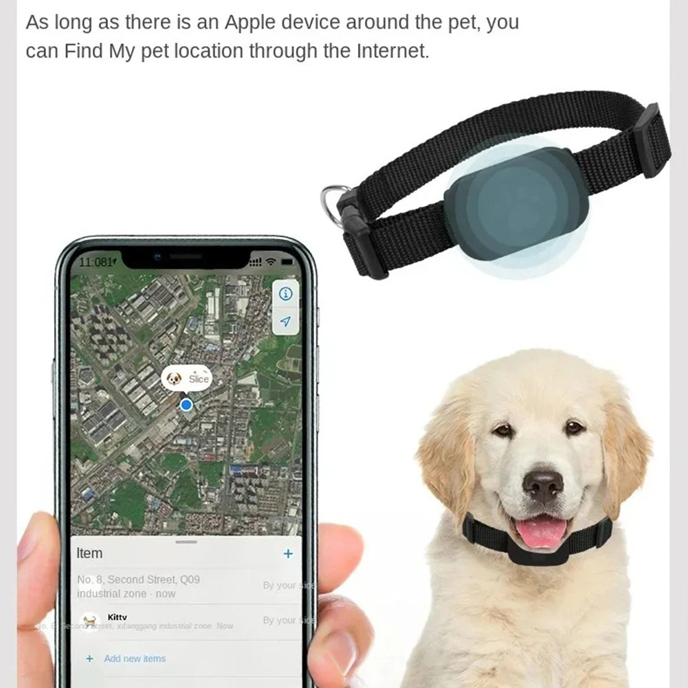 Smart GPS Adjustable Collar Tracker for Dogs & Cats - Real-Time Pet Locator with Safe Zone Alerts