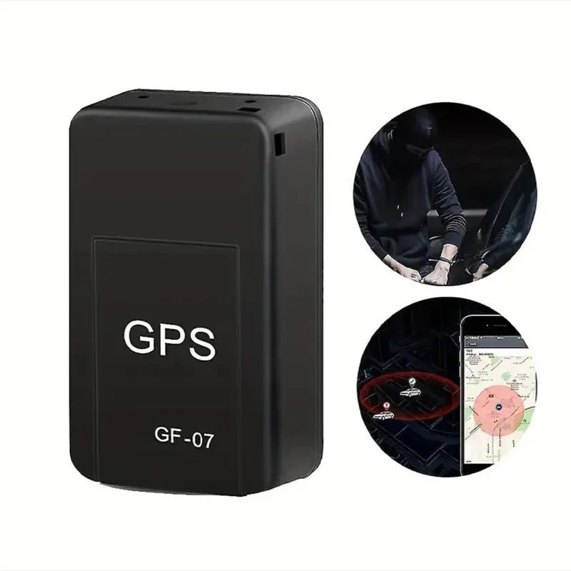 GF-07 Mini Magnetic GPS Tracker for Cars, Bikes, Bicycles, Pets & Kids - Real-Time Anti-Loss Positioner