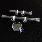Acrylic Aquarium Shrimp Feeding Dish & Tube (Transparent, 20–30cm, Snail & Shrimp)