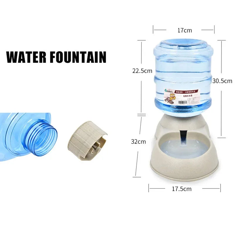 Gravity Pet Feeder and Waterer (3.8L, Auto-Refill, Cats & Dogs)