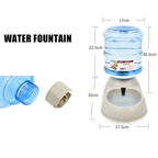 Gravity Pet Feeder and Waterer (3.8L, Auto-Refill, Cats & Dogs)