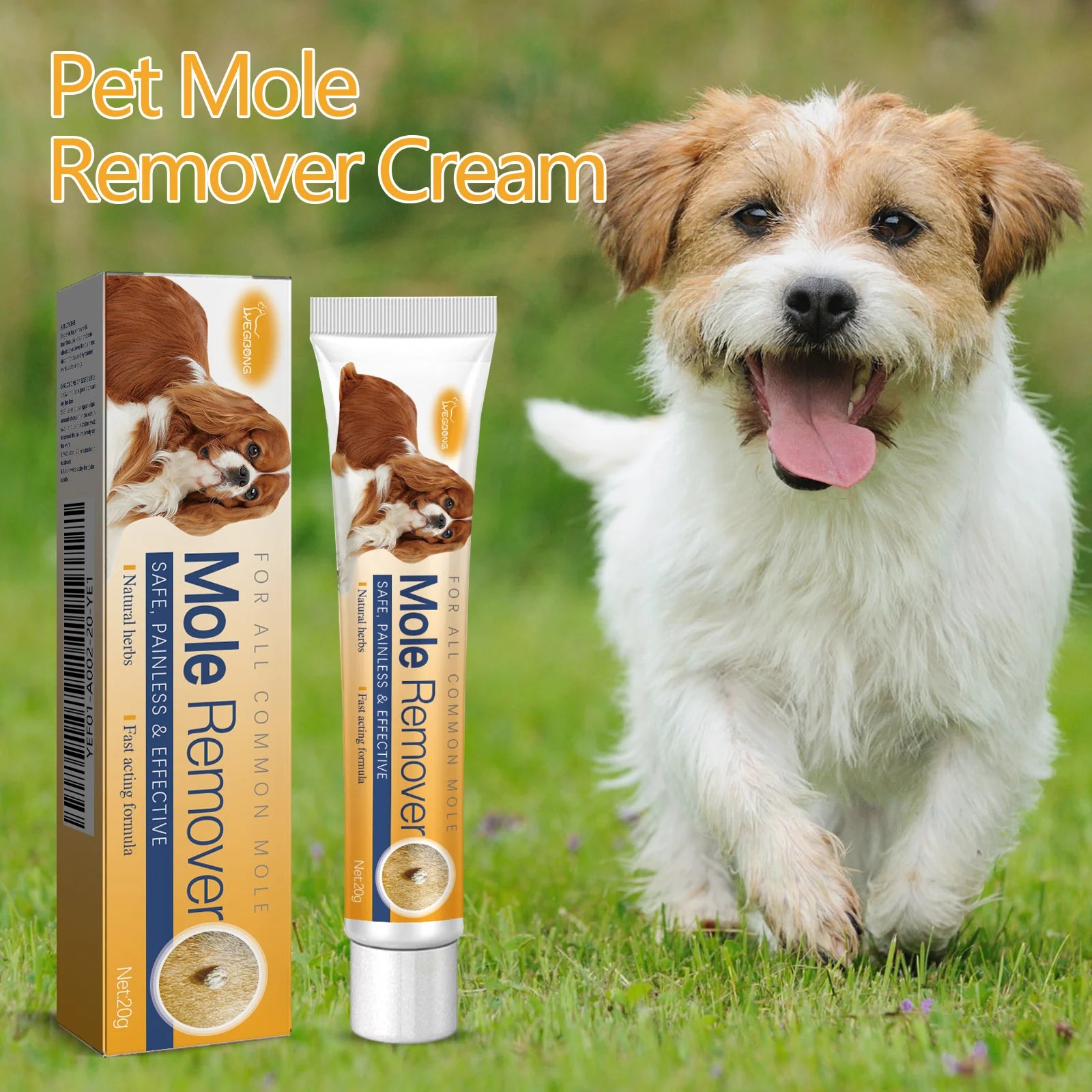 Dog Wart Remover Cream Anti Moles Painless Stain Spot Papillomas Removal Wipe off Tags Non-irritating Cat Pet Skin Tag Treatment
