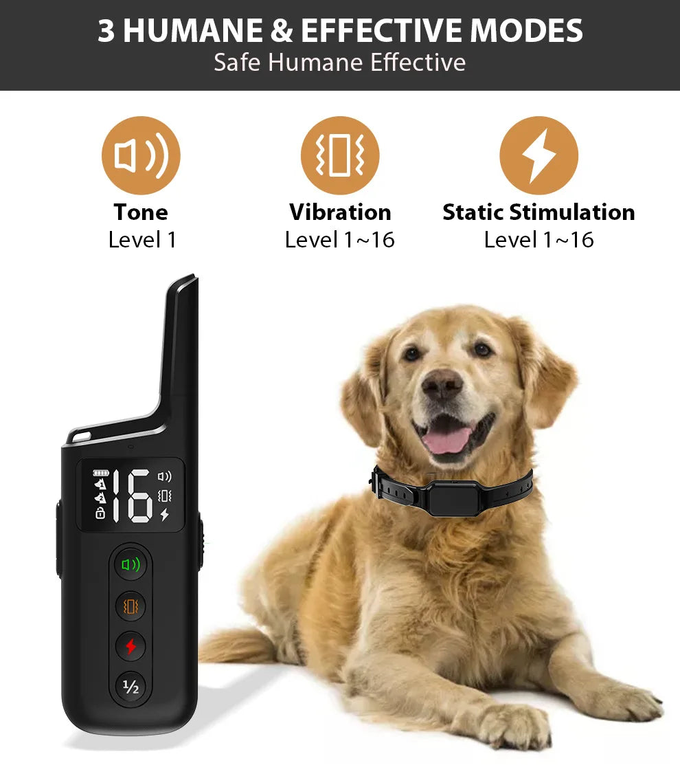 Long-Range Rechargeable Dog Training Collar (500m)
