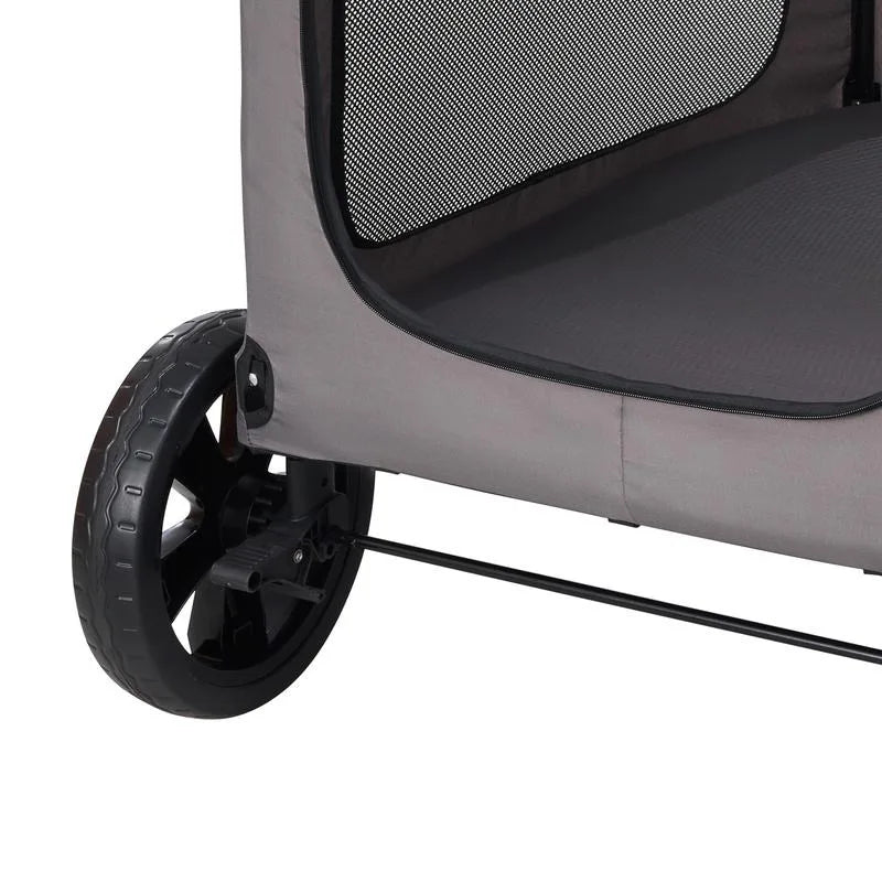 Pet Stroller 4-Wheels Dog Stroller Carrier 160lbs Weight Capacity Portable