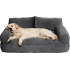 Plush Cat & Dog Couch Bed with Removable Washable Cover