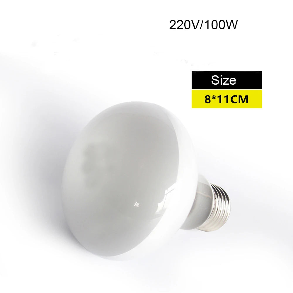25/50/100W UVA+UVB Reptile Lamp Bulb Turtle Basking UV Light Bulbs Heating Lamp Amphibians Lizards Temperature Controller 220V