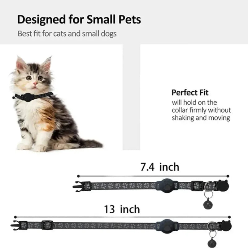 Dual-System GPS Smart Pet Collar Tracker for Cats & Kittens - iOS & Android Compatible (2 Styles)