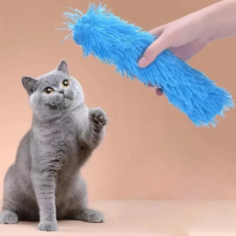 Catnip Crinkle Paper Cat Pillow Plush Toy — Bite & Self-Play Interactive Toy