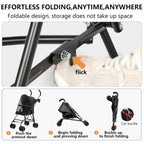 Cool Mesh Pet Stroller for Small Dogs and Cats Lightweight Suitable for All Road with Removable Liner Safety Tether Easyto Store