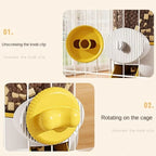 New Automatic Pet Feeder Plastic Detachable Cage Hanging Bowl Large Capacity Water Food Dispenser for Puppy Cats Rabbit