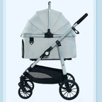 Lightweight Pet Stroller Foldable Outdoor Pet Stroller for Cats and Dogs Detachable Portable Pet Carrier High View Dog Stroller