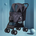 High Quality Folding Removable Four-wheeled Travel Walk Carrier Cats Dogs Pet Stroller for Sale