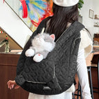 Dog Carrier Waterproof Pet Dog Backpack Cross Strap Wear Resistant Cat Carrying Bag Ergonomic Nylon Pet Transport Bag Street