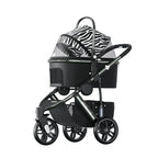Load Bearing 30kg Pet Stroller High Landscape Dog Stroller Cat Stroller Outdoor Dog Walking Cart Folding and Stretching Handle