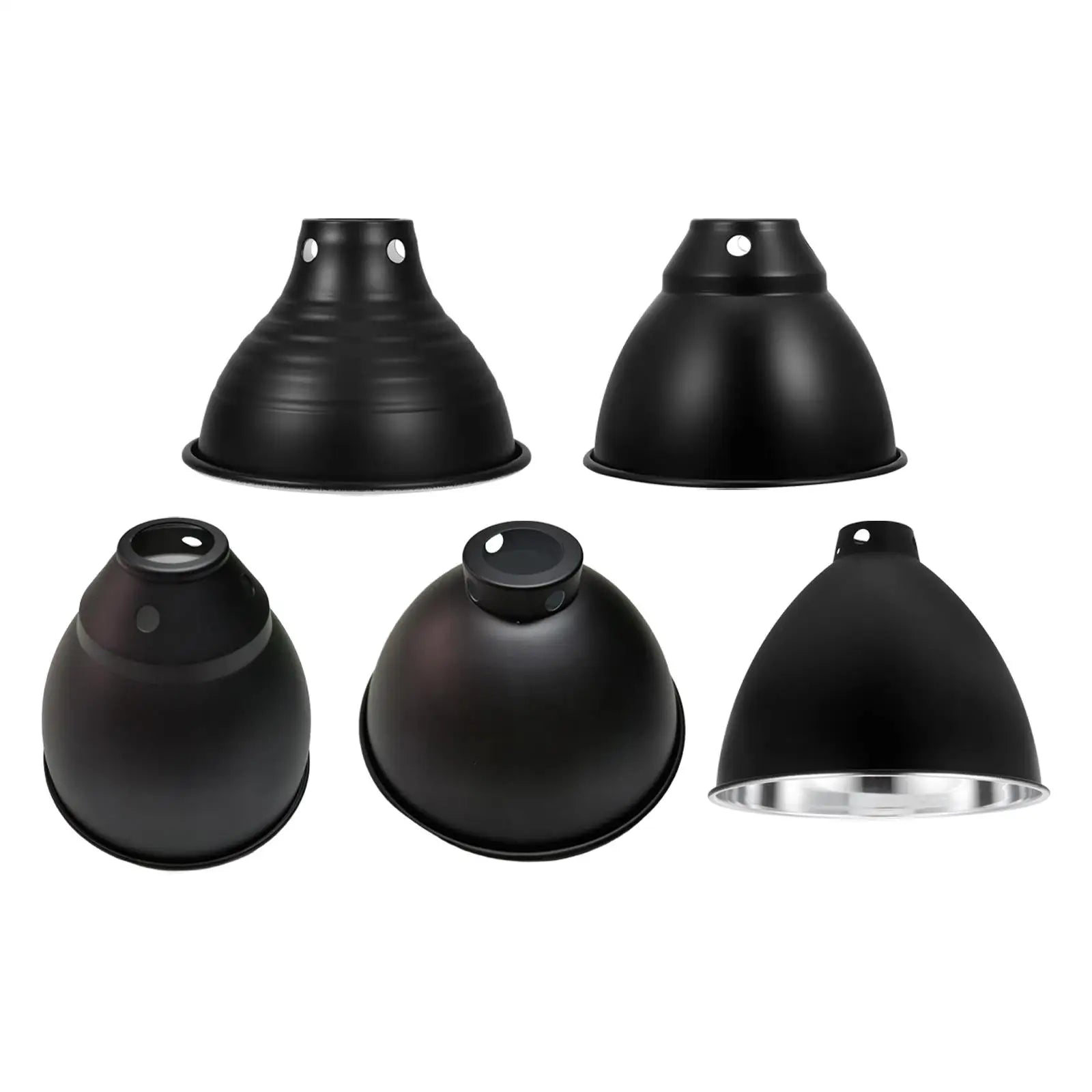 Reptile Dome Lamp Cover Aluminum Easy Installation Light Shade for Lizard Chameleon Bearded Dragon Reptile Terrarium Snake