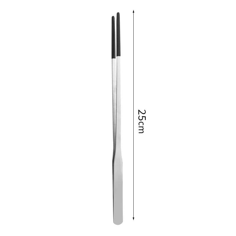 Stainless Steel Reptile Feeding Tongs With Rubber Tips Aquarium Aquarium Straight And Curved Tweezers Pet Feeding Accessories